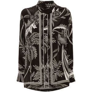 For Restless Sleepers Women Printed Silk Shirt